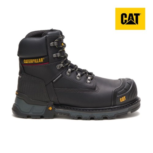 Pánské Pracovní Boty Caterpillar Excavator XL 6" Waterproof Composite Toe Černé (CZ-9ZXU)